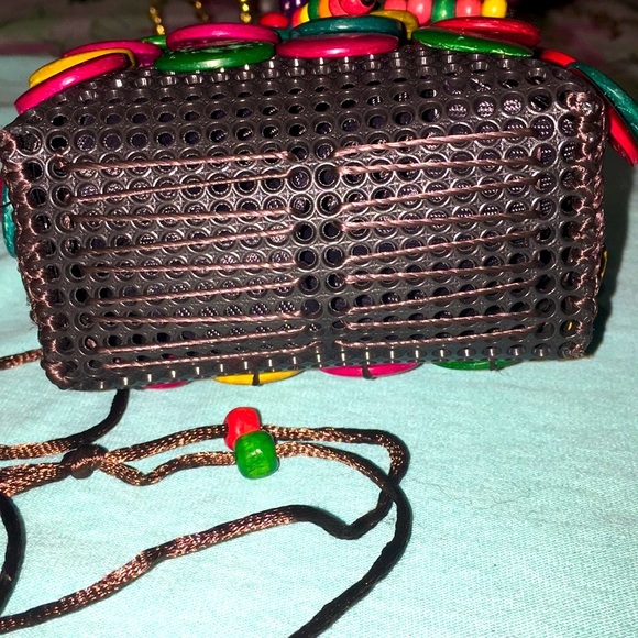 Purse Daisy Life coconut shell Basket weave. - Picture 5 of 7